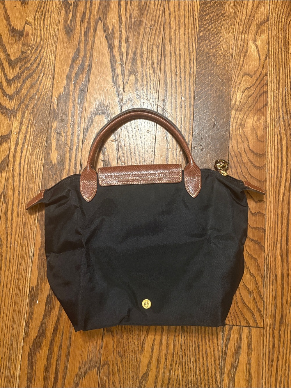 Longchamp mini black le pliage type "S" bag - Picture 2 of 10